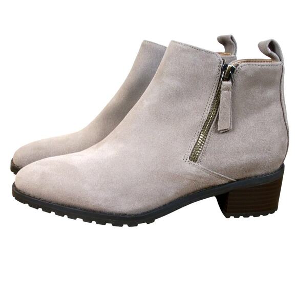 Blondo Samara‎ Leather Suede Ankle Boots Tan Size 8.5 Waterproof New Without Box - Picture 2 of 10